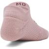 imageUnder Armour womens Play Up No Show Socks 3 Pack673 Tourmaline Pink  Summit White  Dark Maroon
