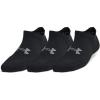 imageUnder Armour womens Play Up No Show Socks 3 Pack001 Black  Black  Castlerock
