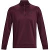 imageUnder Armour Mens Armourfleece 14 Zip600 Dark Maroon   Black