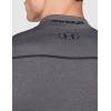 imageUnder Armour Mens ColdGear Armour Compression Mock LongSleeve TShirtCarbon Heather 090Black