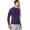 imageUnder Armour Mens ColdGear Armour Compression Mock LongSleeve TShirtPurple Steel