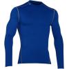 imageUnder Armour Mens ColdGear Armour Compression Mock LongSleeve TShirtRoyal 400Steel