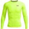 imageUnder Armour Mens HeatGear Compression LongSleeve TShirt731 Highvis Yellow   Black