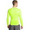 imageUnder Armour Mens HeatGear Compression LongSleeve TShirt731 Highvis Yellow   Black