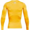 imageUnder Armour Mens HeatGear Compression LongSleeve TShirt790 Taxi   Black