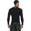 imageUnder Armour Mens HeatGear Compression LongSleeve TShirtBlack 001White