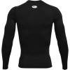 imageUnder Armour Mens HeatGear Compression LongSleeve TShirtBlackWhite