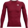 imageUnder Armour Mens HeatGear Compression LongSleeve TShirtCardinal  White  625