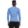 imageUnder Armour Mens HeatGear Compression LongSleeve TShirtCarolina Blue 475White