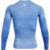 imageUnder Armour Mens HeatGear Compression LongSleeve TShirtCarolina Blue 475White