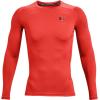 imageUnder Armour Mens HeatGear Compression LongSleeve TShirtDark Orange 860Black