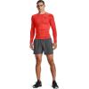 imageUnder Armour Mens HeatGear Compression LongSleeve TShirtDark Orange 860Black