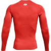 imageUnder Armour Mens HeatGear Compression LongSleeve TShirtDark Orange 860Black