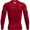 imageUnder Armour Mens HeatGear Compression LongSleeve TShirtFlawless  White