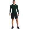 imageUnder Armour Mens HeatGear Compression LongSleeve TShirtForest Green 301White