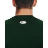 imageUnder Armour Mens HeatGear Compression LongSleeve TShirtForest Green 301White