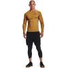 imageUnder Armour Mens HeatGear Compression LongSleeve TShirtGold Rush 795Black