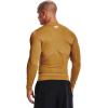 imageUnder Armour Mens HeatGear Compression LongSleeve TShirtGold Rush 795Black