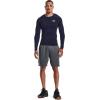 imageUnder Armour Mens HeatGear Compression LongSleeve TShirtMidnight Navy 410White