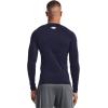 imageUnder Armour Mens HeatGear Compression LongSleeve TShirtMidnight Navy 410White