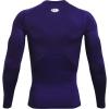 imageUnder Armour Mens HeatGear Compression LongSleeve TShirtPurple 500White
