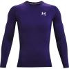 imageUnder Armour Mens HeatGear Compression LongSleeve TShirtPurple 500White
