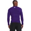 imageUnder Armour Mens HeatGear Compression LongSleeve TShirtPurple 500White