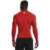 imageUnder Armour Mens HeatGear Compression LongSleeve TShirtRadiant Red 839White