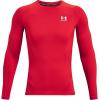 imageUnder Armour Mens HeatGear Compression LongSleeve TShirtRed 600White