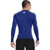 imageUnder Armour Mens HeatGear Compression LongSleeve TShirtRoyal Blue 400White