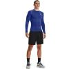 imageUnder Armour Mens HeatGear Compression LongSleeve TShirtRoyal Blue 400White