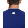imageUnder Armour Mens HeatGear Compression LongSleeve TShirtRoyal Blue 400White