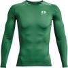 imageUnder Armour Mens HeatGear Compression LongSleeve TShirtTeam Kelly Green  White