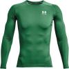 imageUnder Armour Mens HeatGear Compression LongSleeve TShirtTeam Kelly Green 305White
