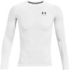 imageUnder Armour Mens HeatGear Compression LongSleeve TShirtWhite  Black