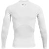 imageUnder Armour Mens HeatGear Compression LongSleeve TShirtWhite  Black