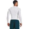 imageUnder Armour Mens HeatGear Compression LongSleeve TShirtWhite 100Black