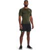 imageUnder Armour Mens HeatGear Compression ShortSleeve TShirt390 Marine Od Green   White