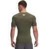 imageUnder Armour Mens HeatGear Compression ShortSleeve TShirt391 Marine Od Green   White