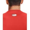 imageUnder Armour Mens HeatGear Compression ShortSleeve TShirtDark Orange 860Black