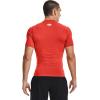 imageUnder Armour Mens HeatGear Compression ShortSleeve TShirtDark Orange 860Black