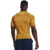 imageUnder Armour Mens HeatGear Compression ShortSleeve TShirtGold Rush 795Black