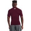 imageUnder Armour Mens HeatGear Compression ShortSleeve TShirtMaroon  White