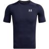 imageUnder Armour Mens HeatGear Compression ShortSleeve TShirtMidnight Navy  White  411