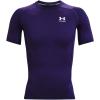 imageUnder Armour Mens HeatGear Compression ShortSleeve TShirtPurple 500White