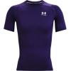 imageUnder Armour Mens HeatGear Compression ShortSleeve TShirtPurpleWhite