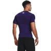 imageUnder Armour Mens HeatGear Compression ShortSleeve TShirtPurpleWhite