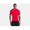 imageUnder Armour Mens HeatGear Compression ShortSleeve TShirtRedwhite