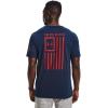 imageUnder Armour Mens New Freedom Flag TShirtAcademy Blue 409Red