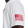 imageUnder Armour Mens New Freedom Flag TShirtWhite 101Royal